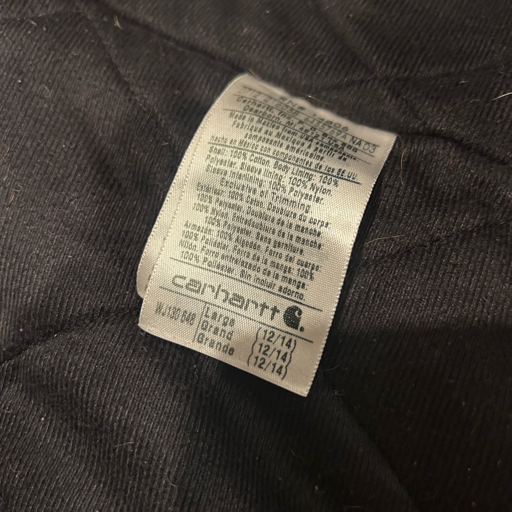 Carhartt J130 Hooded Canvas Workwear Jacket - Picture 3 of 6
